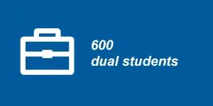 600 dual students 