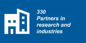 330 partners in research and industries 